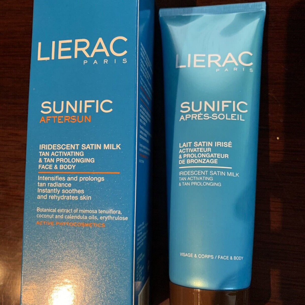 LIERAC iridescent satin milk