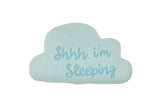Shhh I'm sleeping - blue - toy/baby pillow