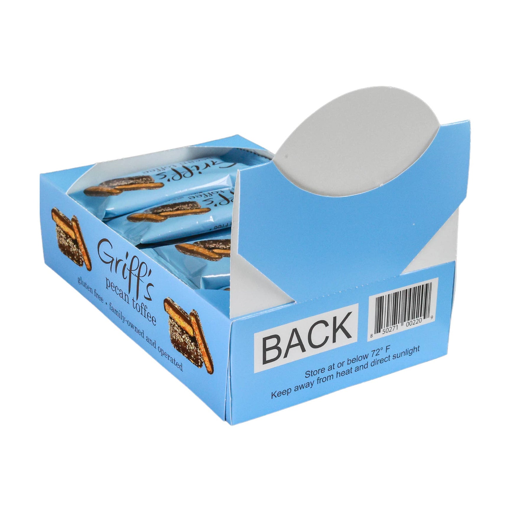 Griff’s Griff's Pecan Toffee - 1oz Dark Chocolate Toffee - Image 3