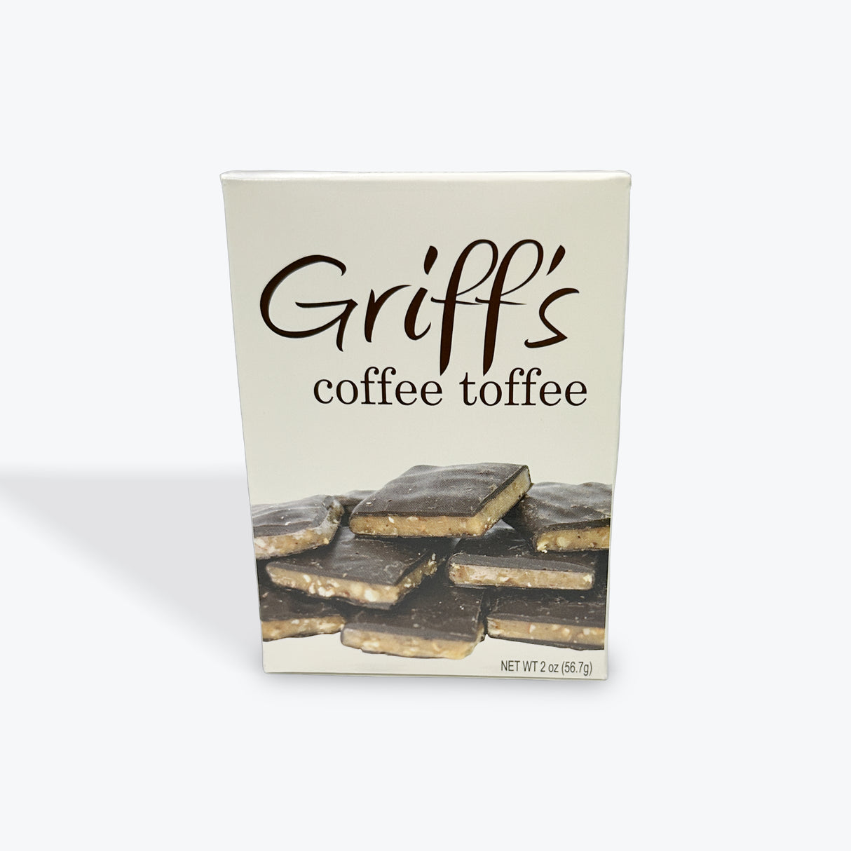 Griff's Coffee Toffee - 2oz Dark Chocolate Toffee