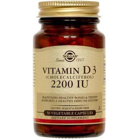 Solgar Vitamin D3 2200 IU Vegetable Capsules 50 ct