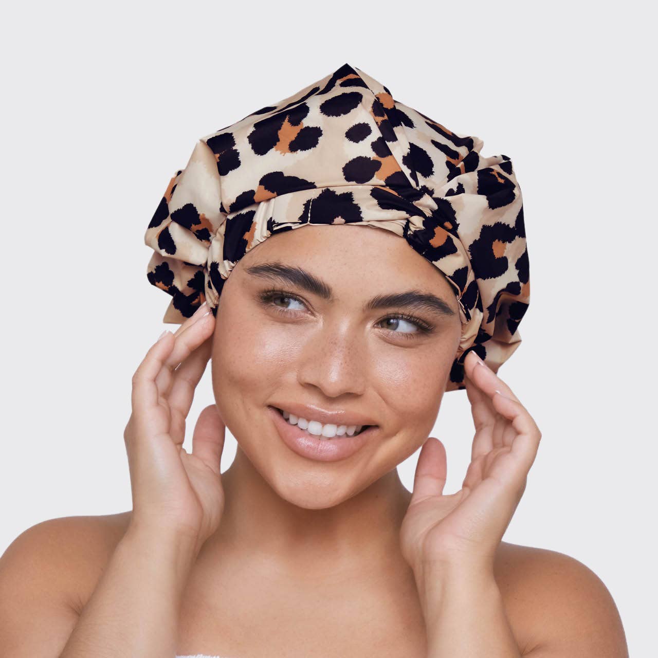 KITSCH Luxury Shower Cap - Leopard - Image 3