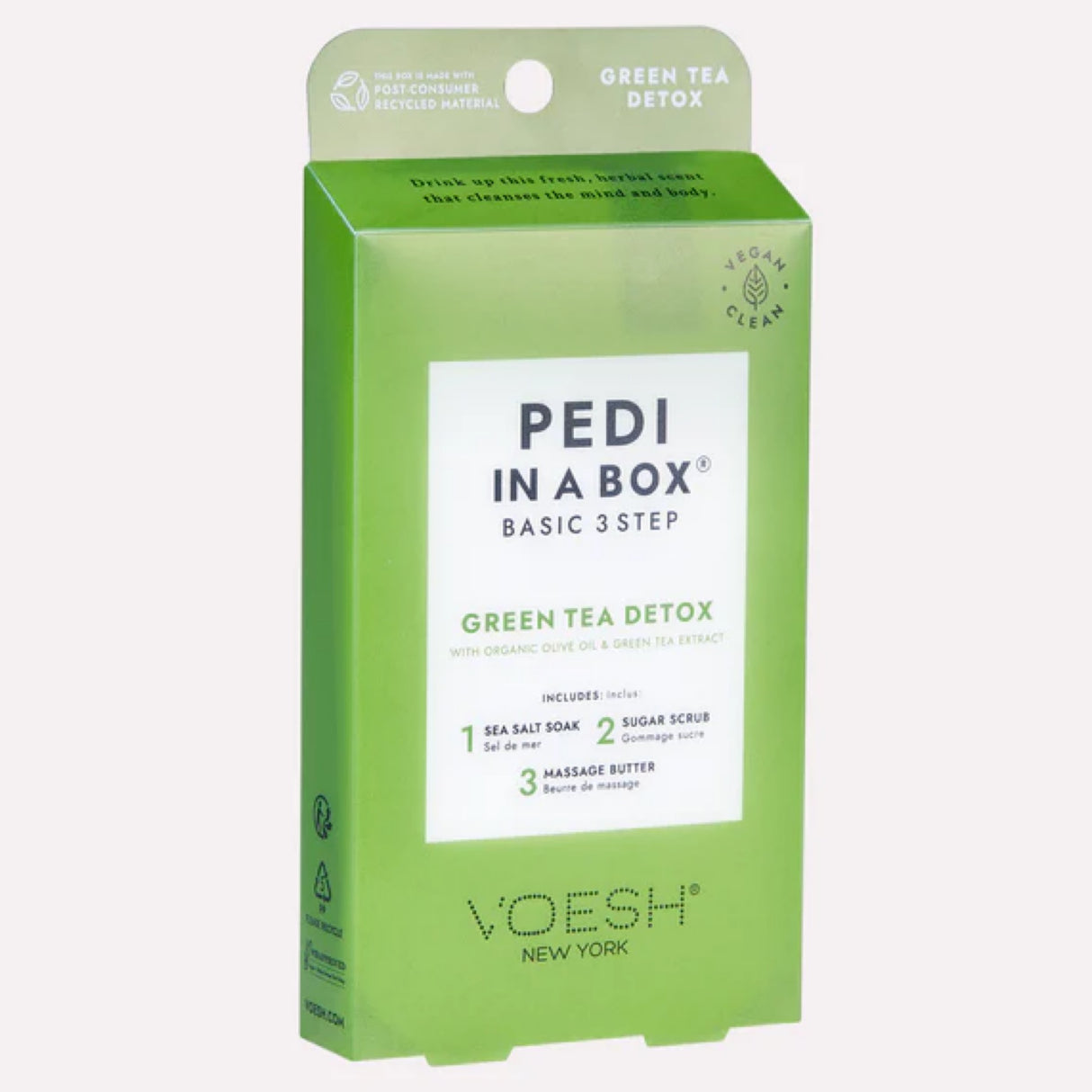 Voesh Pedi in a Box Basic 3 Step Green Tea Detox