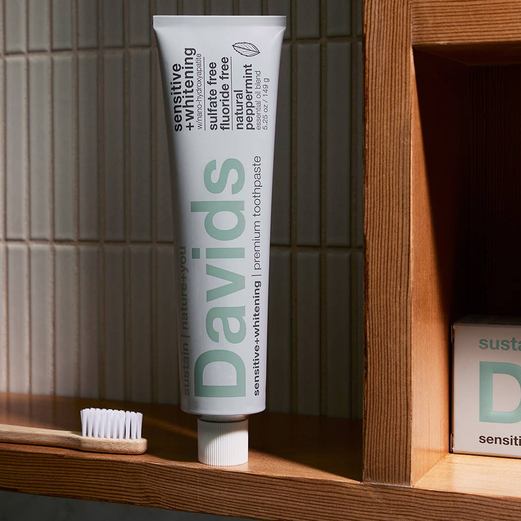 Davids sensitive+whitening nano-hydroxyapatite premium toothpaste