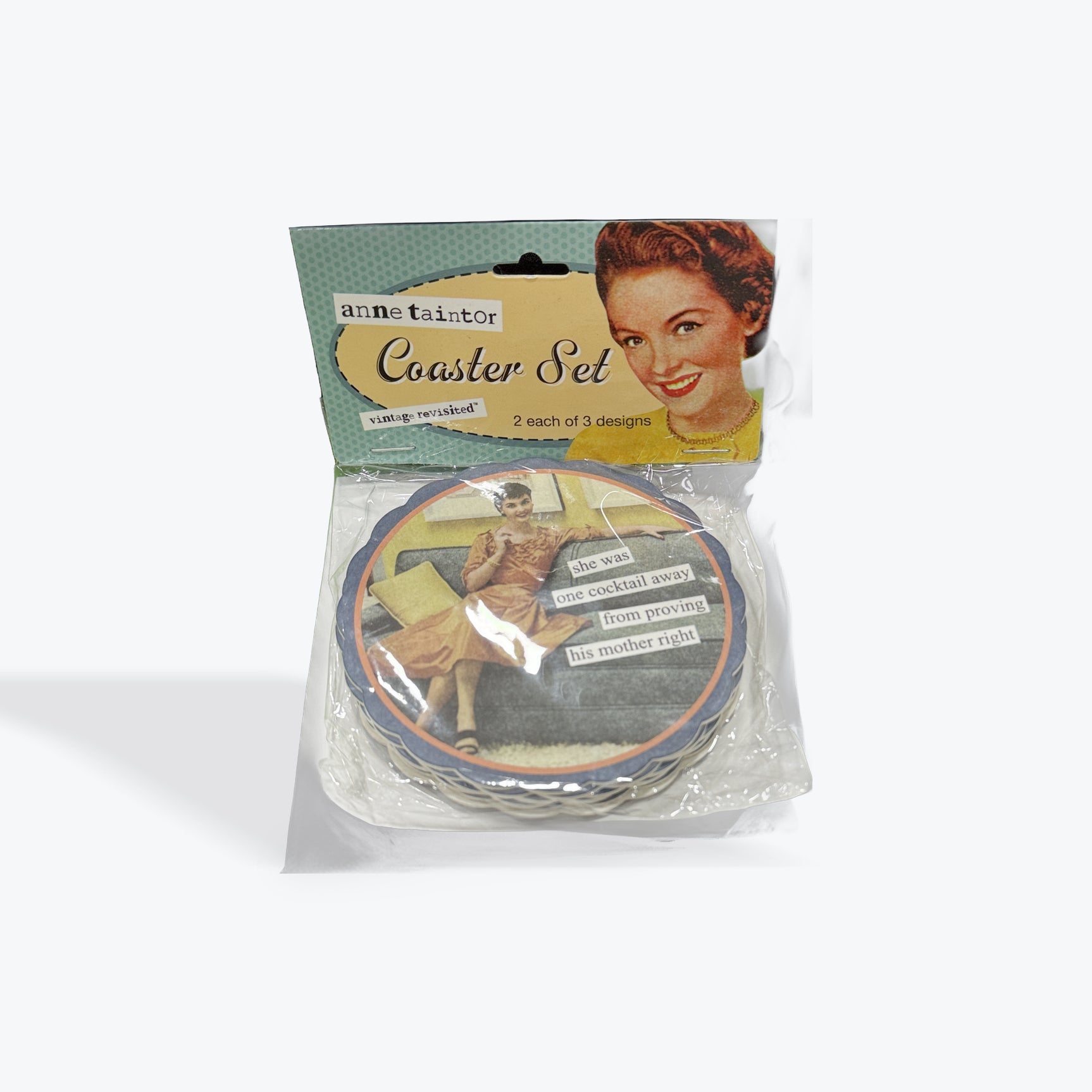 Anne Taintor 4 oz Stainless Steel Hip Flask/Funnel I'm So Happy Its Happy Hour