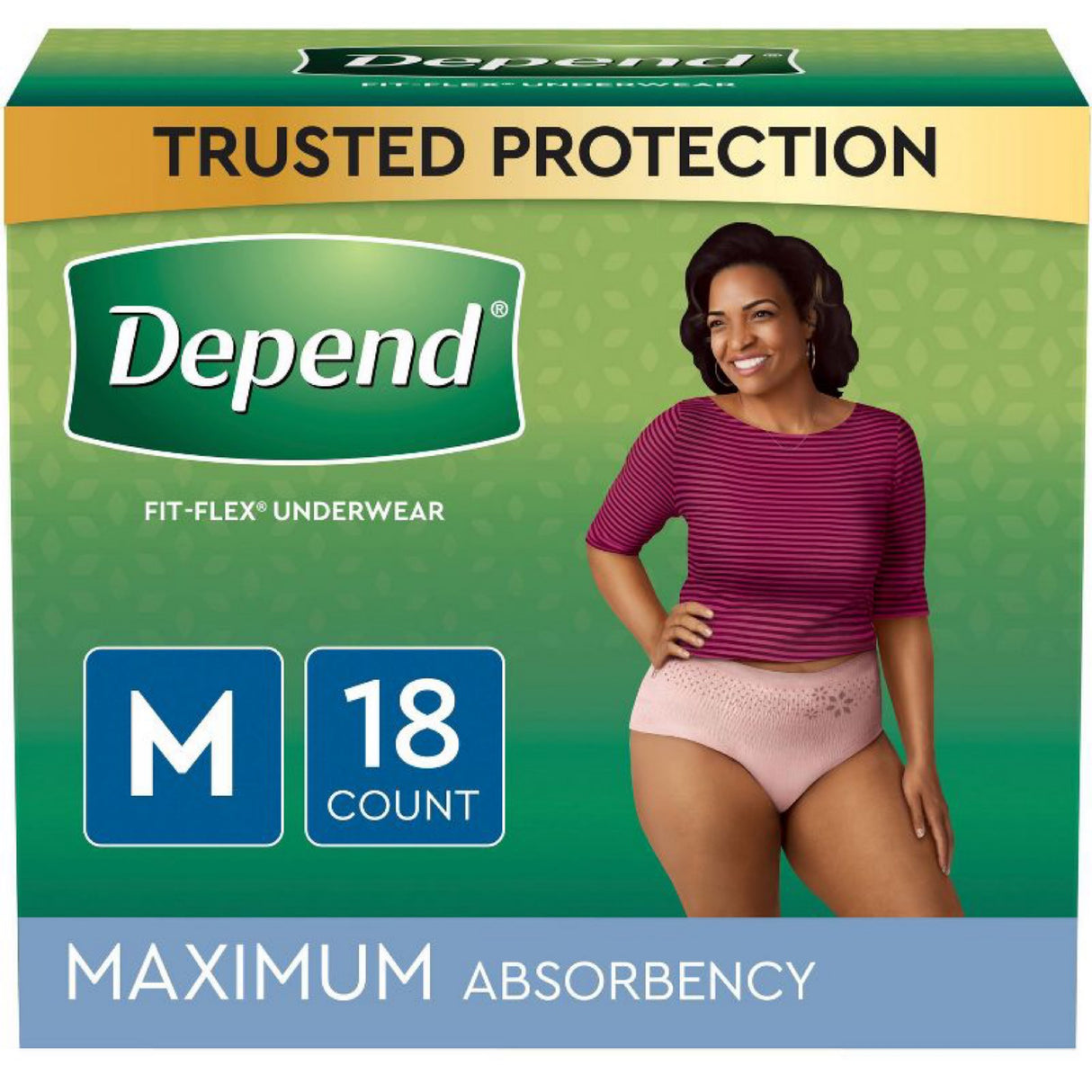 Depend Fit-Flex Underwear Medium 18 count