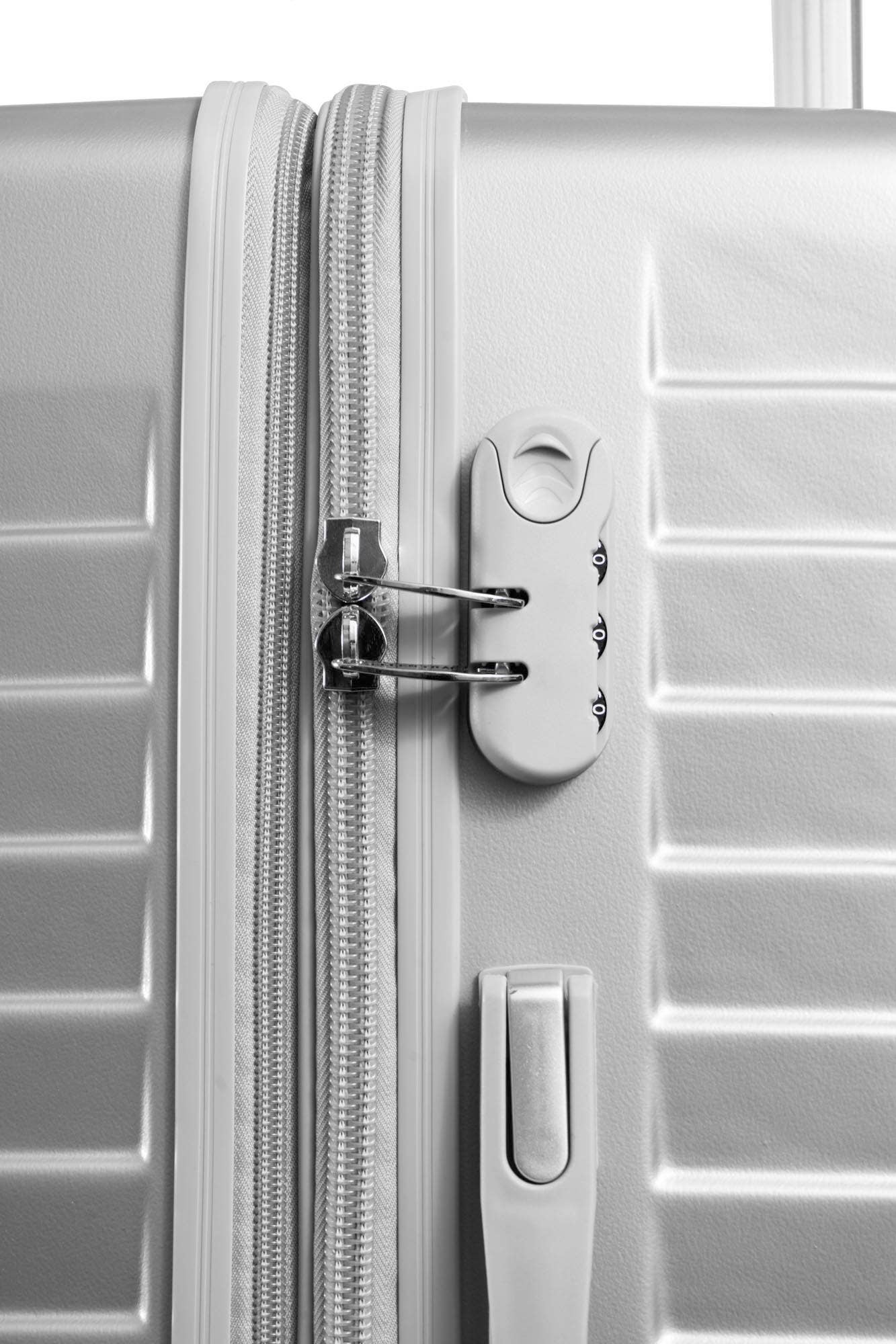 The Legend Ellen Tracy 3 PC Hard Sided Luggage Set: 331-CHROME - Image 9