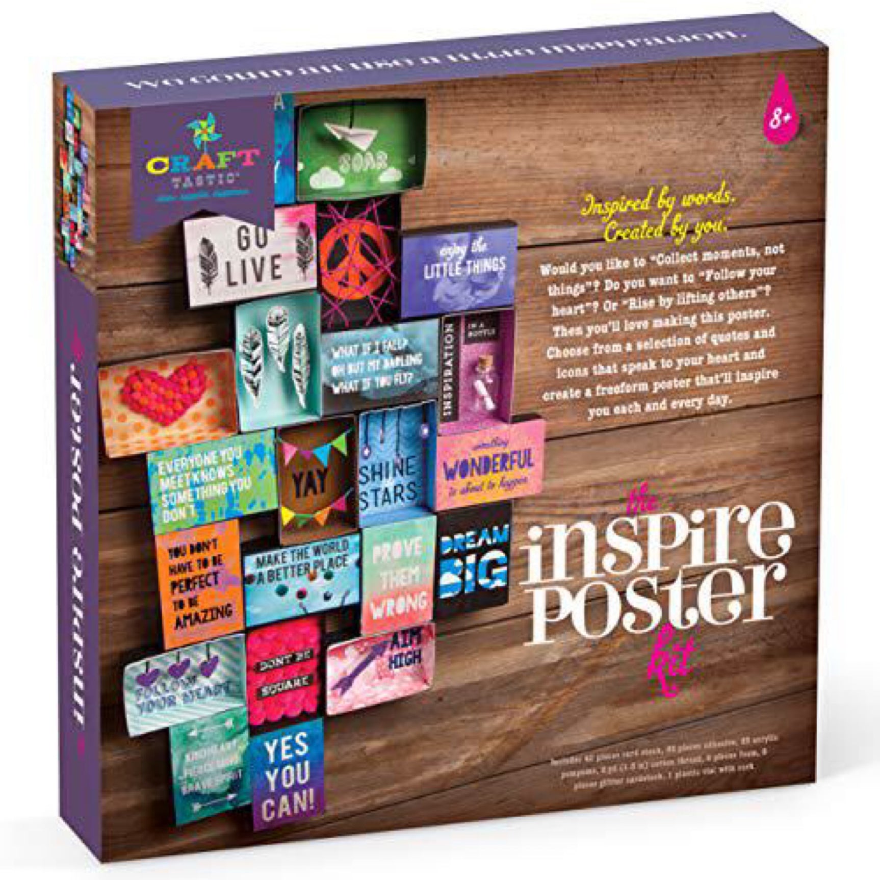 Craft Tastic Craft-tastic – Inspire Poster Kit – Design a One-of-a-Kind Freeform Poster