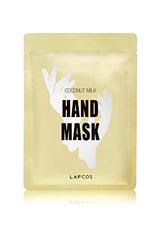 Lapcos Hand Mask - Moisturizing Spa Treatment with Coconut Milk & Ceramides - Repair Dry Skin, Fight Signs of Aging, Smooth Wrinkles