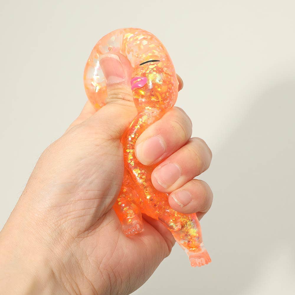 24PCS - Glittered Figure Doll Squeeze Squishy Stress Relief Toy