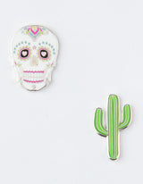 Idecoz 2 Pack Sugar Skull Phone Charms