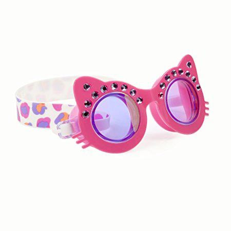 Cat Shaped Celebrity Inspired Swimming Goggles for Kids by Bling2O - Anti Fog, No Leak, Non Slip and UV Protection
