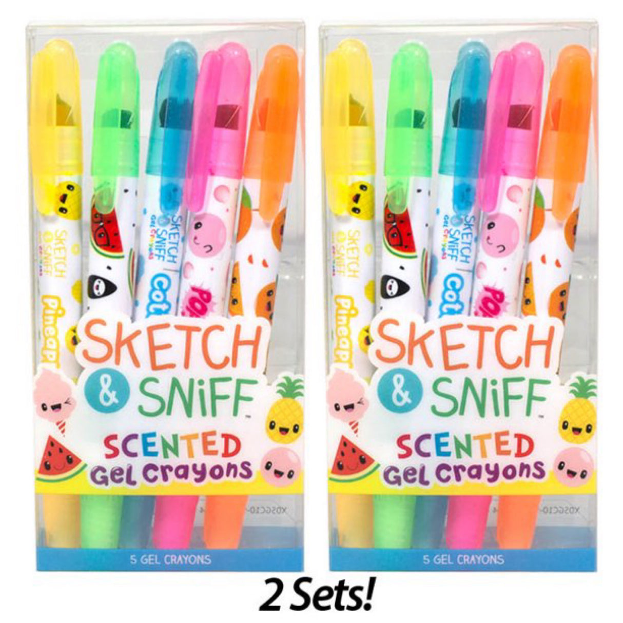 Sketch and sniff scented Gel crayons