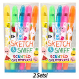 Sketch and sniff scented Gel crayons