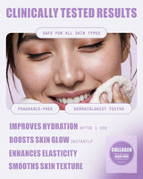 Deep Collagen Glass Skin Overnight Mask 4-Pack Box