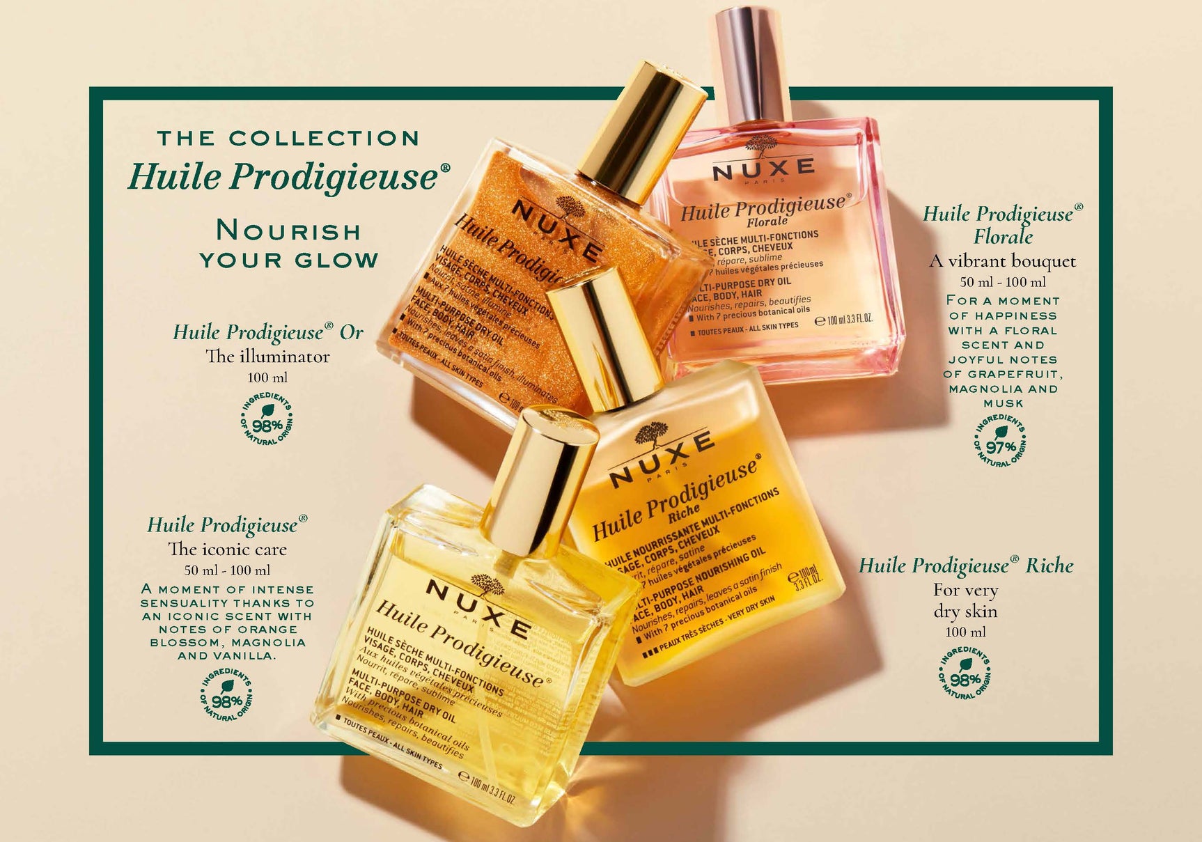 NUXE Huile Prodigieuse Shimmer Multi Purpose Dry Oil 3.3 oz - Image 14