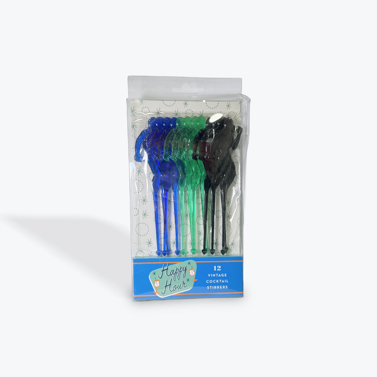 Party Partners Happy Hour Vintage Muscle Men Cocktail Stirrers