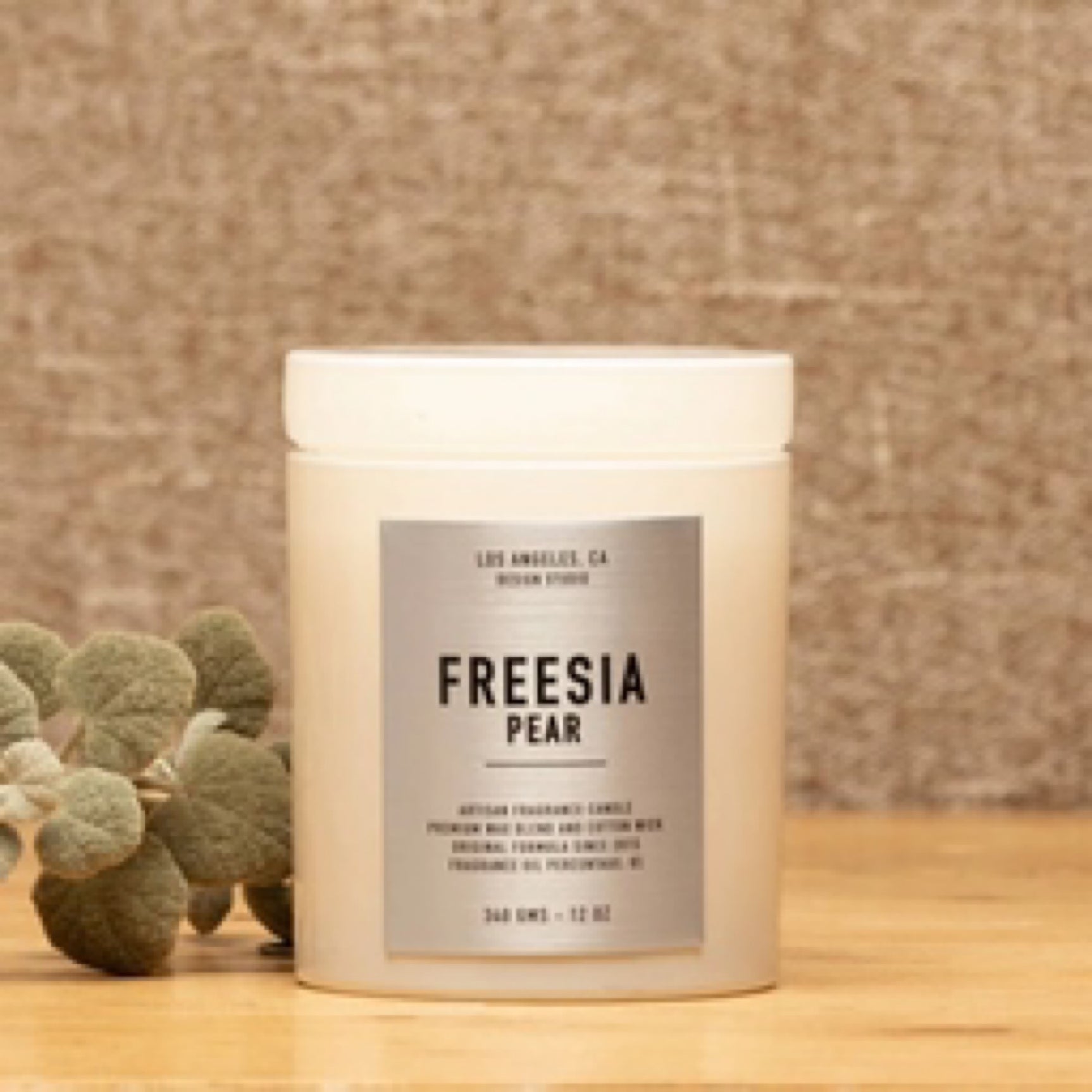 Freesia Pear Artisan Fragrance Candle Design Studio Los Angeles, CA