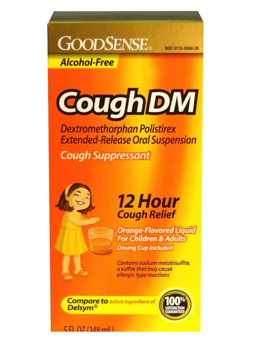 GoodSense Cough DM 12 Hour for Children and Adults