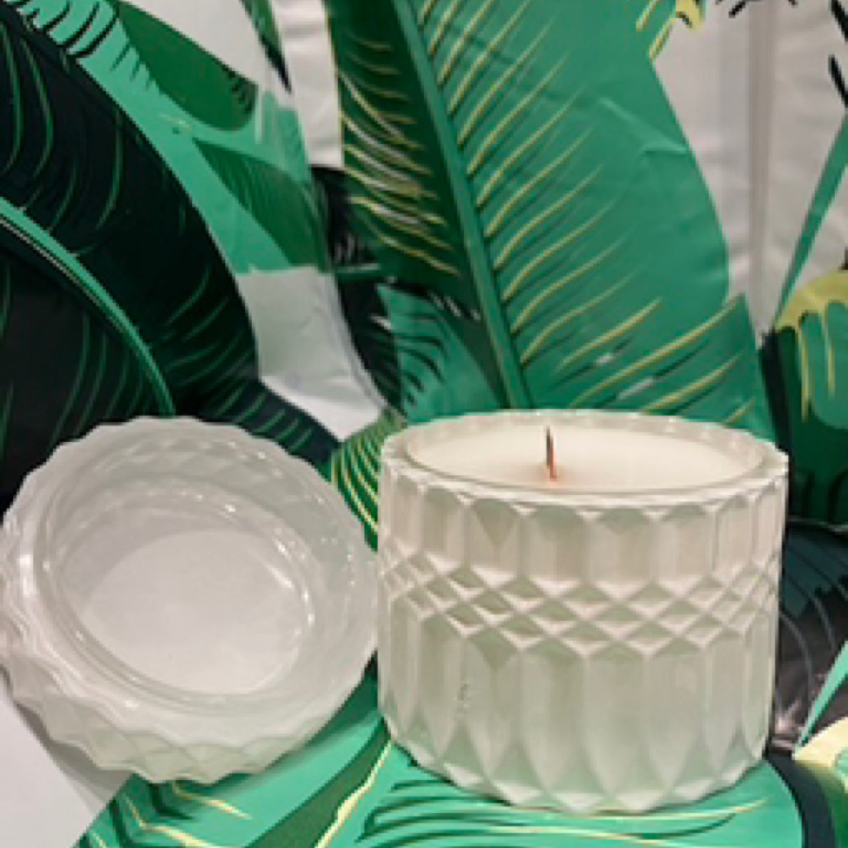 White Christmas Candle