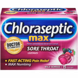 Chloraseptic Sore Throat Lozenges Wild Berries Flavor