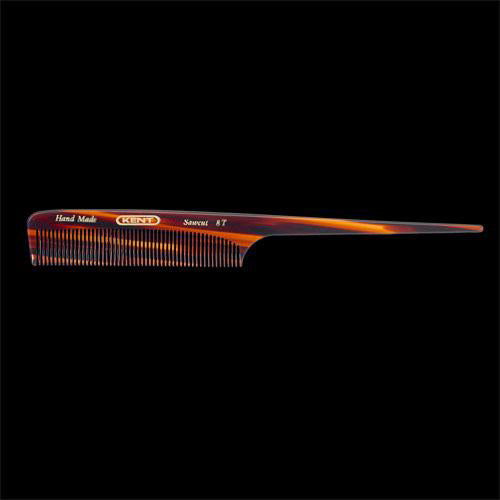 Kent Brushes 200mm Tail Comb in Medium Brown