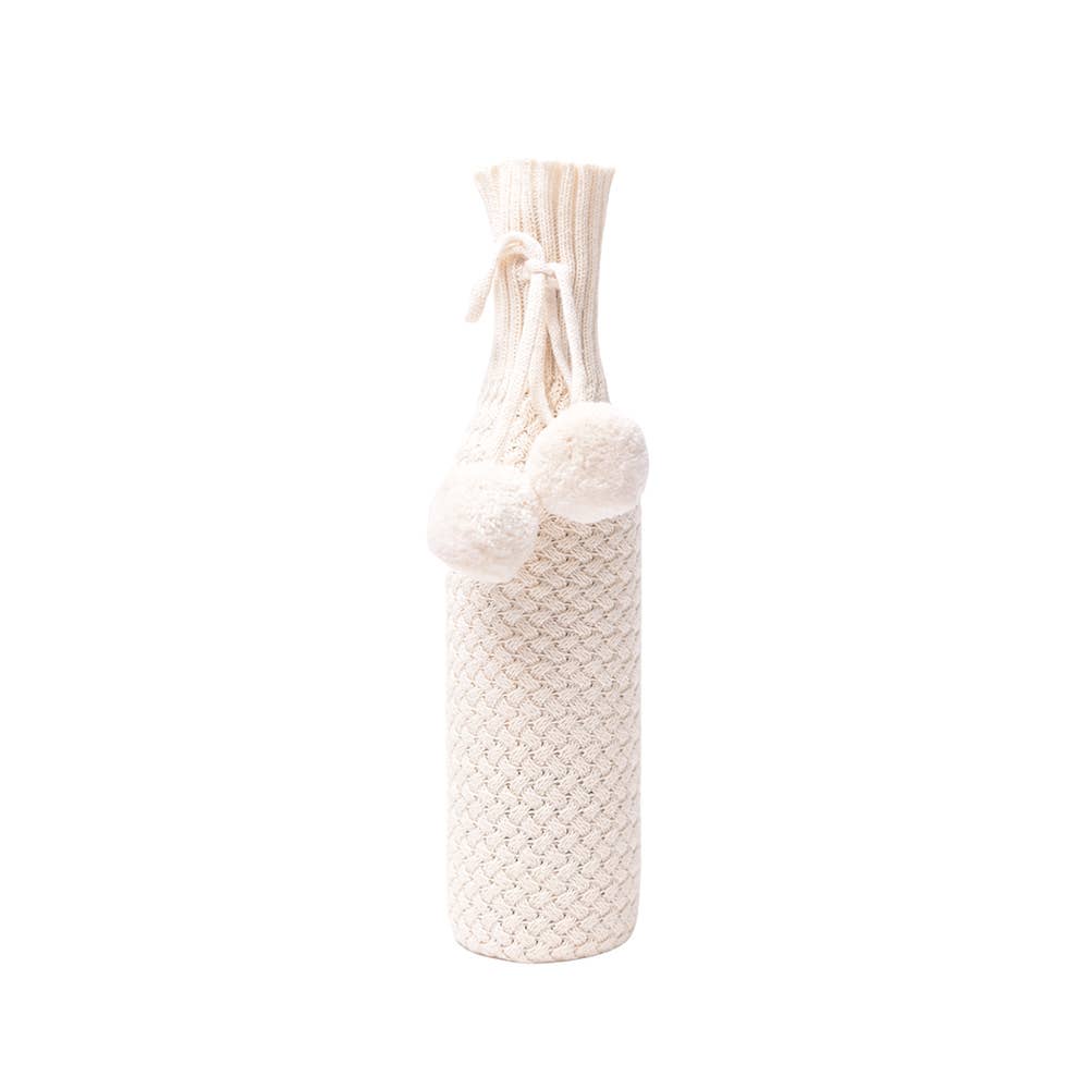 Wine Sleeve - Criss Cross - Natural
