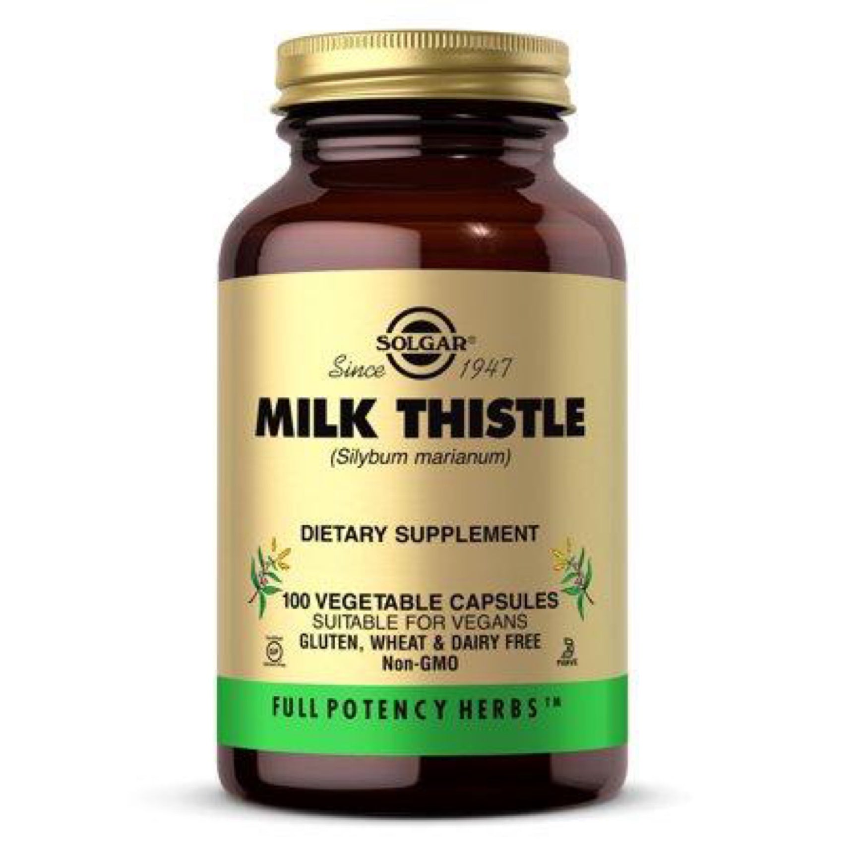 Solgar Full Potency Milk Thistle 100 Vegetable Capsules