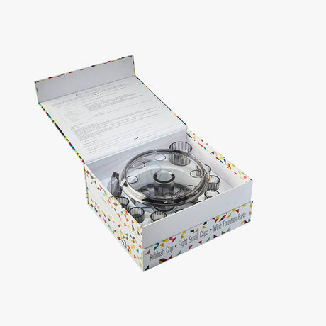 Apeloig Collection Kiddush Wine Fountain Set: Smoke_White - Image 15