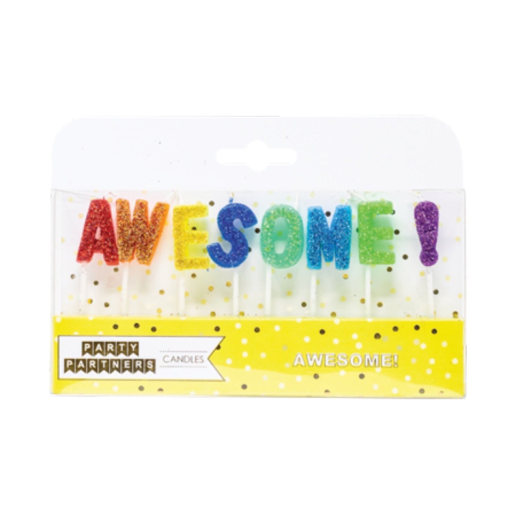 Packed Party Glitter AWESOME! Candle Set