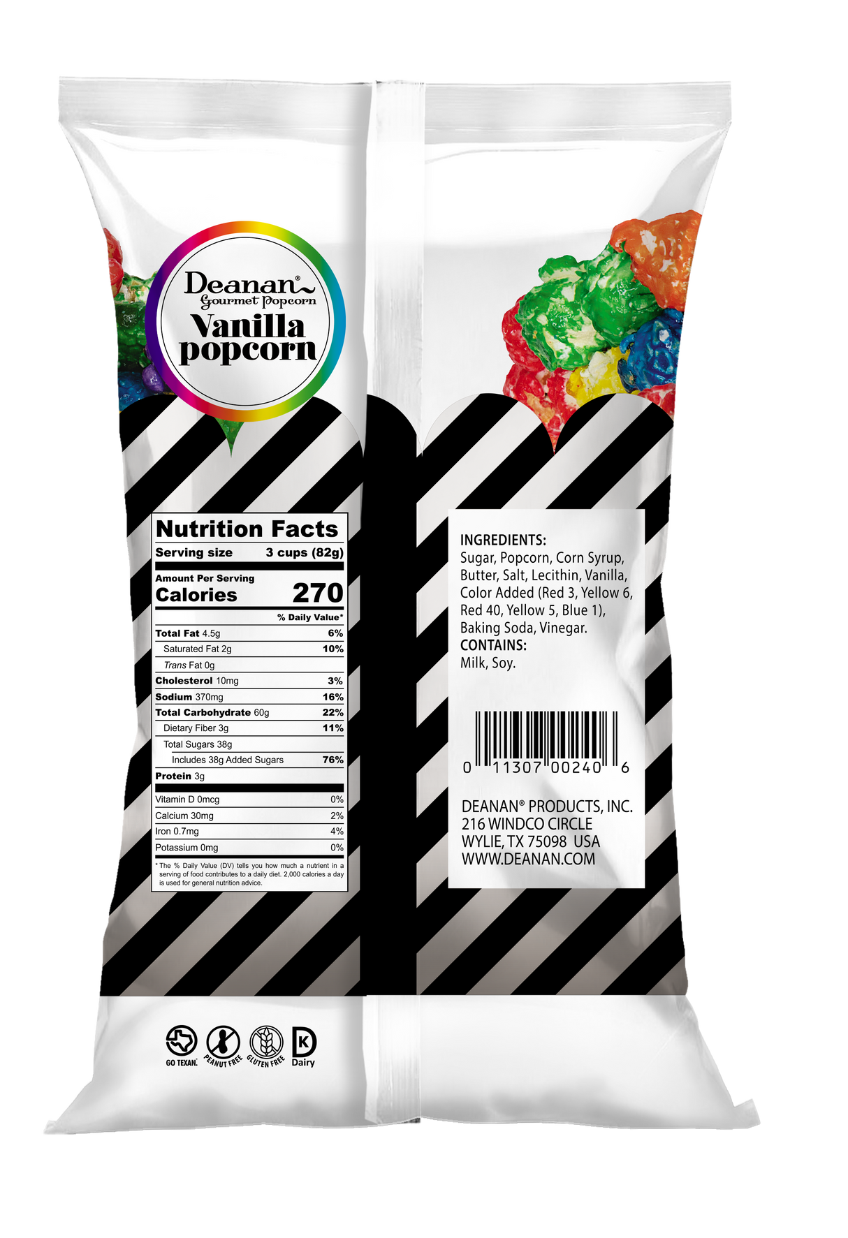 Vanilla Popcorn - "Full Size" - 100 Count