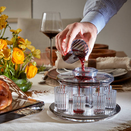 Apeloig Collection Kiddush Wine Fountain Set: Smoke_White - Image 17