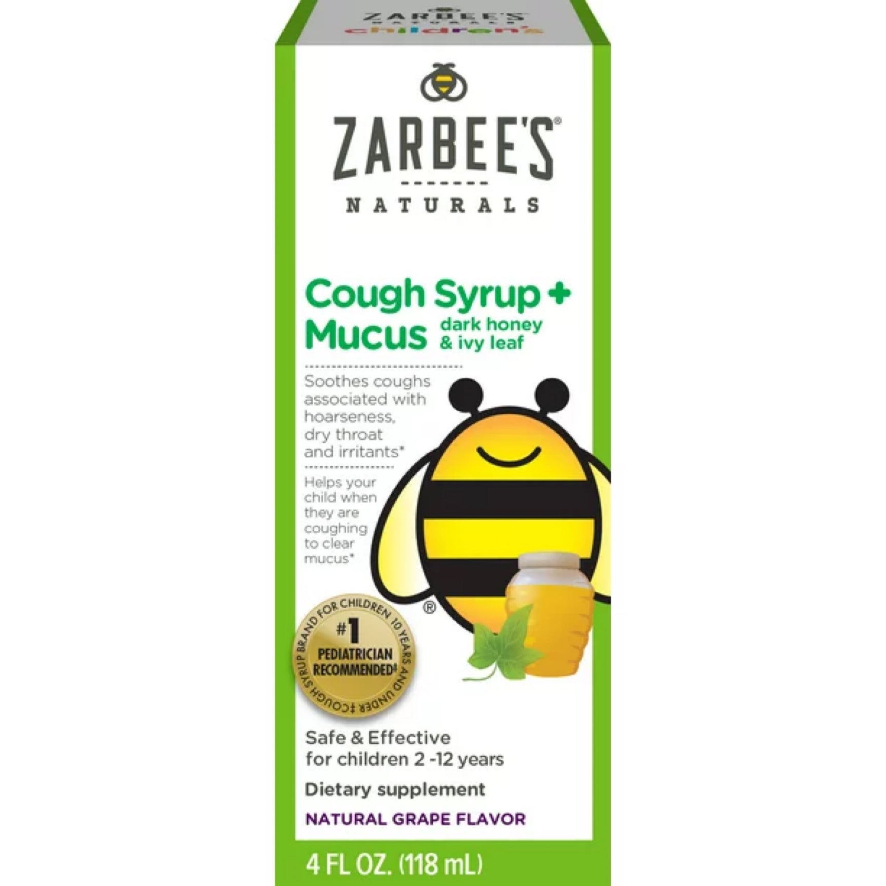 Zarbee's Naturals Jarabe para la tos + mucosidad