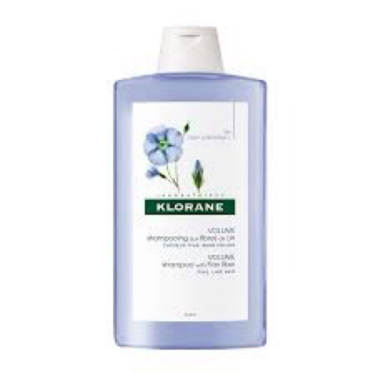 Klorane shampoo with flax fiber