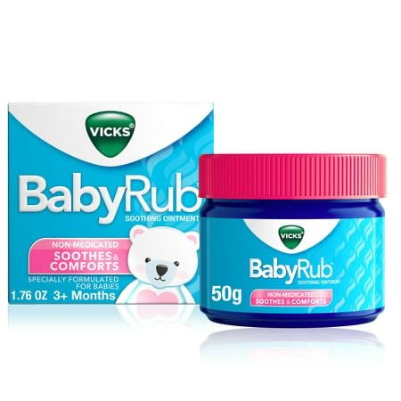 Ungüento Vicks BabyRub calmante para el pecho