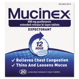 Chest Congestion Expectorant 12 Hour Extended Release Tablets GuaiFenesin with Extended Relief of Chest Congestion