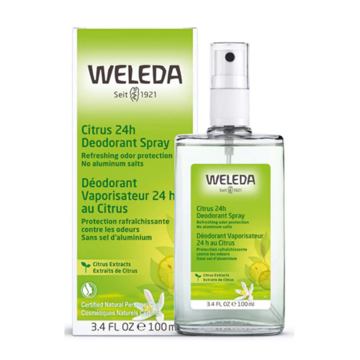 Weleda Aluminum-Free Spray Deodorant, Citrus