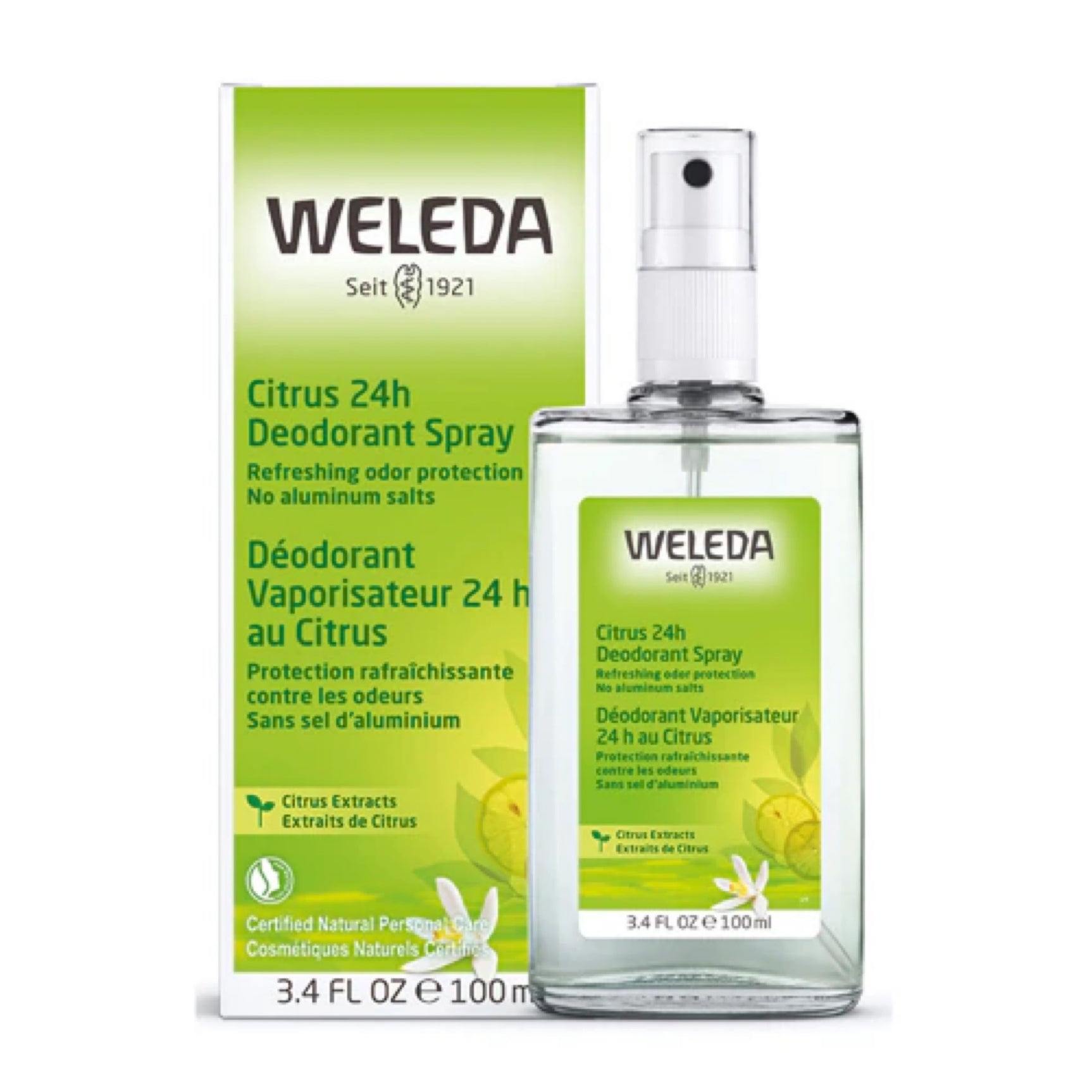 Weleda Aluminum-Free Spray Deodorant, Citrus