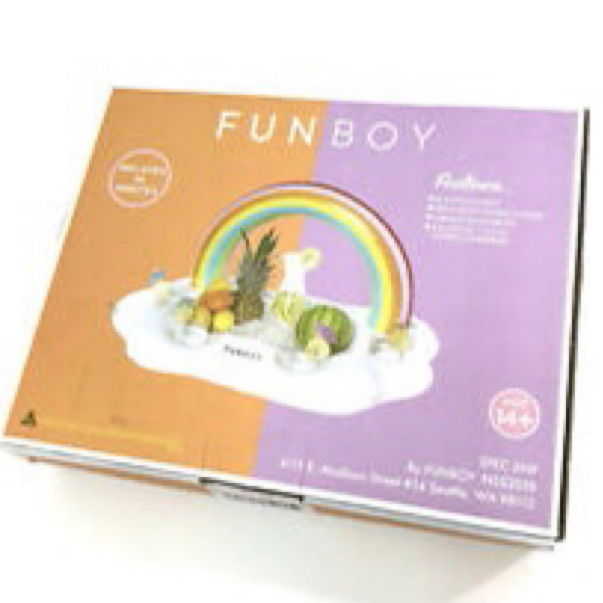 Funboy rainbow cloud lounger float