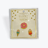 Slant Collection Enamel Pins Ice cream, Donut, Ice pop