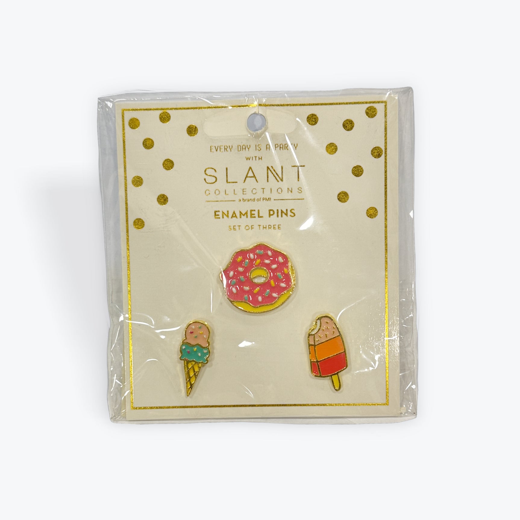 Slant Collection Enamel Pins Ice cream, Donut, Ice pop