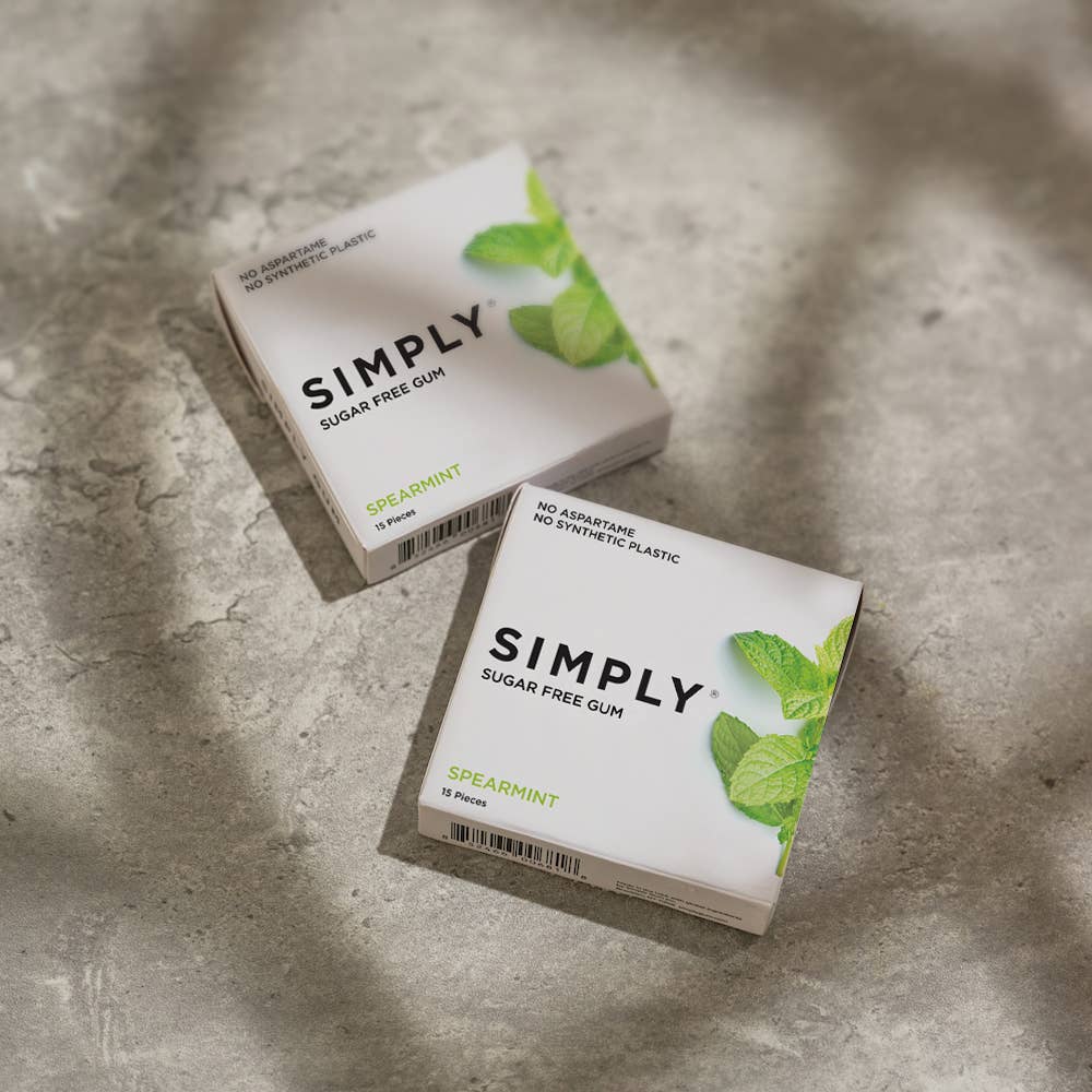 Sugar Free Spearmint Gum - Natural + Plastic-Free - Image 3