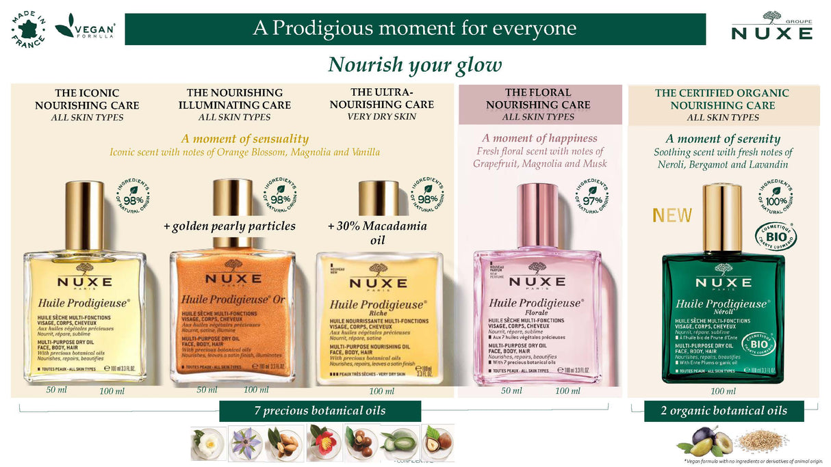 Huile Prodigieuse Shimmer Multi Purpose Dry Oil 3.3 oz
