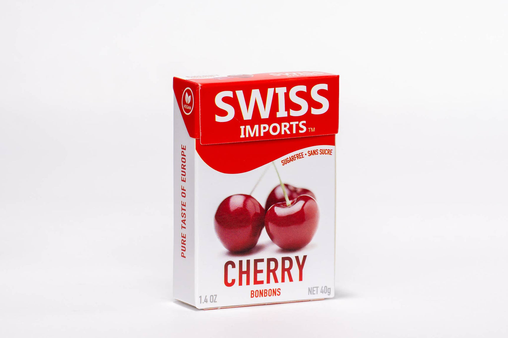 Swiss Imports Bonbons Sugar Free Cherry Candy 40g