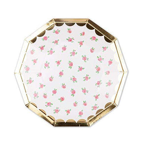 Daydream Society Lola Dutch Tea Rose Small Paper Party Plates