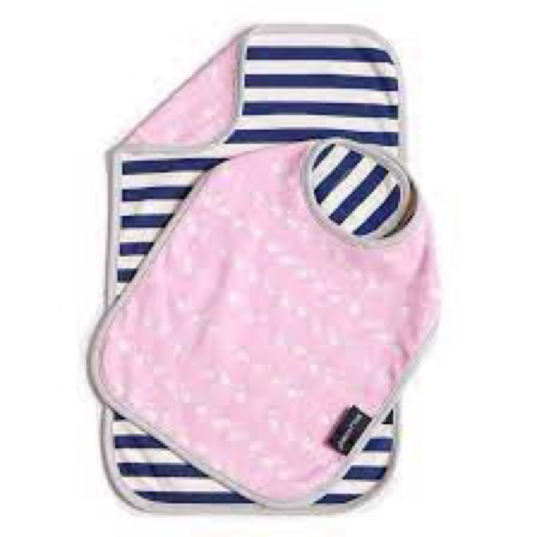 Bella Tunno Reversible Bib and Burp Set Flamingo Fancy