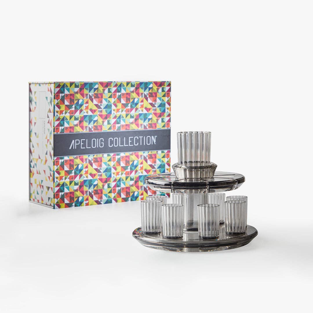 Kiddush Wine Fountain Set: Smoke_White