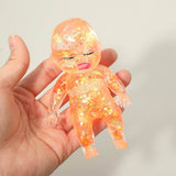 24PCS - Glittered Figure Doll Squeeze Squishy Stress Relief Toy