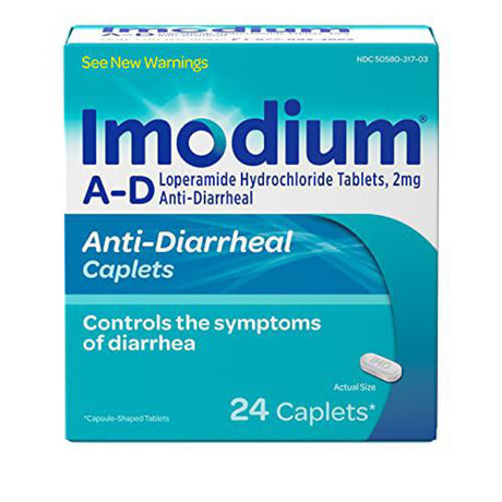 Imodium A-D Diarrhea Relief Caplets with Loperamide HCL