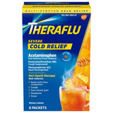 Theraflu Alivio para Resfriado Severo Multsíntomas en Polvo con Acetaminofén, Té Verde y Miel Limón